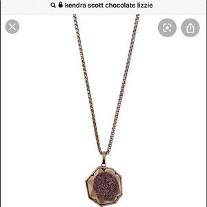 Kendra Scott Chocolate Lizzie drusy